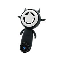 Smashingcorp Mini Bluetooth Speaker Portable, 2019 Newest 3 in 1, Macro & Wide Angle Lens with LED Selfie Fill Light 6 Modes, Plug Play Cell Phone Camera Outdoor Speaker for iPhone, Android, Tablets