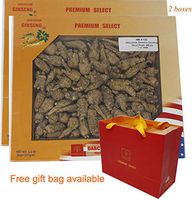 DABC OAK LAND 8OZ*2=453gm/2 Boxes Hand-Selected American Wisconsin Farmed Ginseng Root | 美国西洋参 花旗参 礼盒装 |Cultivated American Wisconsin Ginseng133# Box