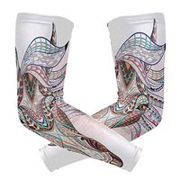 LEVEIS Art Horse Arm Sleeves UV Protection for Men Women Sunblock Protective Gloves Running Golf Cycling Driving Long Arm Cover 1 Pair