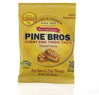 Softish Throat Drops Natural Honey - 30 Count, Pack of 6
