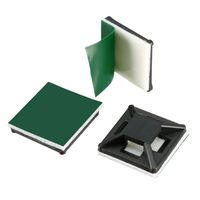 uxcell 100pcs Self Adhesive Cable Tie Mounts Wire Base Holders 12.5mm x 12.5mm
