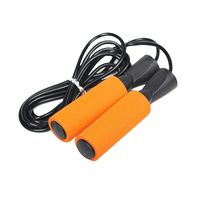 Emoly Adjustable Jump Rope with Carrying Pouch - Cardio Jumping Rope for Men, Women, and Children of All Heights and Skill Levels （Orange）