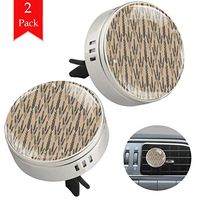 Wheat Grey Car Aromatherapy Essential Oil Diffuser Crystal Glass Air Freshener Vent Clip Locket with 4 Refill Pads Silver metal Car Diffuser for Aromatherapy 34mm