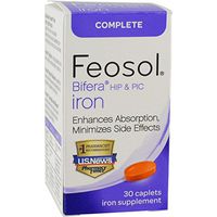 Feosol Complete with Patented Bifera Iron Caplets, 30ct