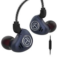 hellodigi TRN V90 4BA+1DD Hybrid in-Ear Earphone,in Ear Monitor IEM Headphone/Earbuds/Earphone with Detachable 0.75mm 2pin Cable,HiFi Stereo Bass Sound,Cyan with mic