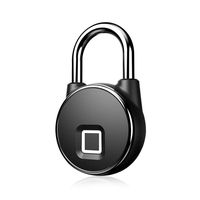 Fingerprint Padlock, Keyless Biometric Lock, USB Rechargeable & Waterproof, Work with Android/iOS, Multi-Use for House Door, Suitcase, Backpack, Gym, Bike, Office