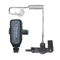 Ear Phone Connection Hawk Lapel Microphone, QR Adapter/PTT Button, Fits Motorola