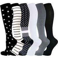 Compression Socks Women & Men 20-30 mmHg (3/6 Pairs), Best Athletic & Medical Running Flight Travel Pregnant