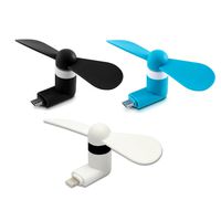 Mini Micro Fan, FNWD Mini Phone Fan Cool Cooler Rotating Fan for Samsung Galaxy S7, S7 Edge LG G5 other Android Smart Phones (2-Pack)