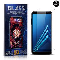 Screen Protector Compatible with Galaxy A8 2018, UNEXTATI Premium HD Anti Scratch Anti Fingerprint Tempered Glass Screen Protector Film for Samsung Galaxy A8 2018, 1 Pack