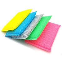 5 Pieces Kitchen Scrubbing Sponges Universal Sponge Brush Set Kitchen Cleaning Tools Helper Cooking Tool Multi-Surface Non-Metal Dish Scouring Scrubbers