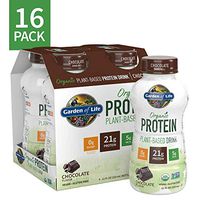 Garden of Life Organic Plant-Based Protein Shake - Chocolate, 16-Pack, Vegan Ready to Drink Protein Shakes, 21g Clean Protein, 5g MCTs, 16-11 fl oz Non Dairy Plant Based Drinks *Packaging May Vary*