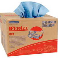 Wypall X80 Reusable Wipes (41041), Extended Use Cloths BRAG Box Format, Blue, 160 Sheets / Box; 1 Box / Case