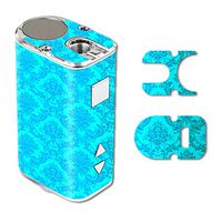 MightySkins Skin Compatible with Eleaf iStick 10W Mini – Blue Vintage | Protective, Durable, and Unique Vinyl Decal wrap Cover | Easy to Apply, Remove, and Change Styles | Made in The USA