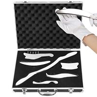 Professional Set of 6 Pcs Medical Grade Stainless Steel Gua Sha Scraping Massage Tools, Myofascial Release Kit for Soft Tissue Mobilization Therapy