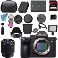 Sony ILCE7M3/B Alpha a7 III (A7M3) Mark 3 Mirrorless Digital Camera (Body Only) + Sony FE 28-70mm f/3.5-5.6 OSS Lens + 128GB SDXC Card Bundle