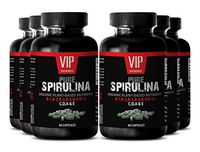 Premium Dietary Supplements from Klamath Lake - Natural Spirulina 500 mg Extract - for Energy, Metabolism, and Detox (6 Bottles 360 Capsules)