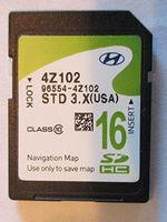 4Z102 2012 2013 2014 Hyundai Santa Fe SANTAFE Navigation MAP SD Card ,GPS ,STD 3.X U.S.A OEM 96554-4Z102