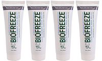 Biofreeze Pain Relieving Gel - COLORLESS - 4 Ounce Tube - Pack of 4