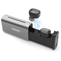 Bluetooth Earbuds, CORNMI JYRE TWS Bluetooth V5.0 Sweatproof Sports Earphones with Portable Charging Case - HiFi Touch/Waterproof IPX5/18H Playtime - Suitable for Running Sports (Black)