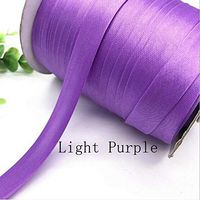MOPOLIS 15mm width Satin Edge strip Cloth cheongsam clothes color Brocade ribbon DIY | Color - Light Purple