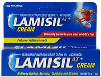 Lamisil Athelete's Foot Antifungal Cream, Full Prescription Strength for Itching, Burning, Cracking, and Scaling, 1 ounce (Pack of 2)