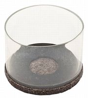 Leg Tip Clear With Brown Felt 1-3/8In