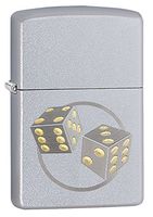 Zippo Personalized Message Engraved on Backside Customized Dice Windproof Lighter