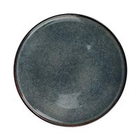 Plates Home Round Plate, Retro Dark Ceramics Disc, Western Restaurant Round Steak Plate, Home Fruit Tray Dinner Plates