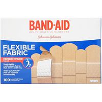BAND-AID Flexible Fabric Adhesive Bandages Assorted 100 ea (Pack of 5)