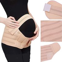 Maternity Belt Prenatal Care Support Belt Breathable Pregnancy Support Belly Band, Beige L