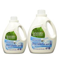 Seventh Generation Laundry Detergent, Free & Clear, 100 oz (2 Pack)