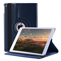 YiMiky iPad Pro 12.9 Smart Case,12.9 inch iPad Pro 2017 Case, PU Leather Slim Lightweight 360 Degrees Rotating Folio Stand Smart Protective Case for 12.9'iPad Pro 12.9/2017 iPad Pro 12.9 (Dark Blue)