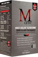 Mdrive Boost and Burn for Men, Zinc, KSM-66 Ashwagandha, Cordyceps, Advantra Z, Chromax - Natural Energy, Strength, Stress Relief, Lean Muscle, 60 Capsules