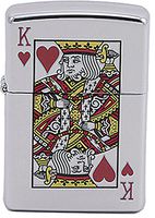 Zippo King Face Outdoor Indoor Windproof Lighter Custom Personalized Engraved Message on Backside