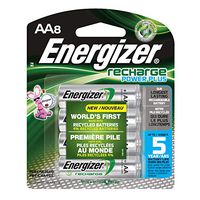Energizer Recharge Power Plus AA8 2300 mAh, 8 Rechargable Batteries