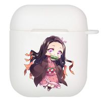 Phoetya Demon Slayer: Kimetsu no Yaiba Airpod Case Japanese Anime Airpods Cover, Portable & Protective Silicone Skin Cover Case(Style 3)