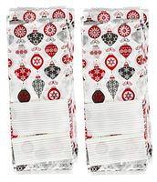 Set of 50 Christmas Cello/Cellophane/Loot Treat Bag w/Ties