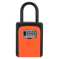 Key Lock Box, 4 Digit Combination Lock Box with Code for Spare House Keys Outdoor and Indoor, Weatherproof Security Key Holder, Holds up to 5 Keys