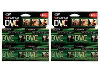 2 Pack of 4 Fuji 60-Minute MiniDV Tapes Bundled by Maven Gifts