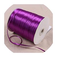3mm Satin Ribbons 22 Meters/Lots DIY Handmade Crafts Supplies Wedding Birthday Party Decoration Gift Box Wrapping White Ribbons,Dark Purple