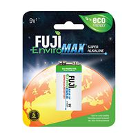 Fuji EnviroMAX Super Alkaline 9 Volt Eco Friendly Batteries (Pack of 12)