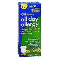Sunmark Sunmark Childrens All Day Allergy Oral Solution Cherry, Cherry 4 oz (Pack of 3)