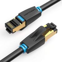 Cat 8 Ethernet Cable,High Speed 28AWG Cat8 LAN Network Cable 40Gbps 2000Mhz SFTP Patch Cord with Gold Plated RJ45 Connector in Wall, Outdoor, Weatherproof Rated for Router, Modem, Xbox (2m/6ft)
