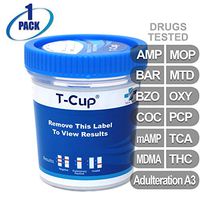 MiCare [1pk] - 12-Panel Multi Drug Test Cup (AMP/BAR/BZO/COC/mAMP/MDMA/MOP/MTD/OXY/PCP/TCA/THC with A3) #MI-TDOA-7125A3