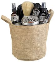 Fabulous Frannie Rugged Riley Fire Spice Gift Basket includes 4oz Shave Soap, 2oz After Shave, 1oz Beard Oil, 1oz Beard Wax, 2oz Foot Spray, and 10ml Blemish Pen
