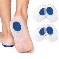 Heel Cups For Plantar Fasciitis,Insole Silicone Pads 2 Pairs Foot Support Inserts Cushion Pain Relief,Achilles,Men,Women,Gell Heal Feet(S(710.5CM))