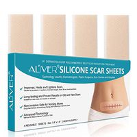 Professional Silicone Scar Removal Sheets for Scars Caused by C-Section, Surgery, Burn, Keloid, Acne, and more, Soft Adhesive Fabric Strips, Drug-Free