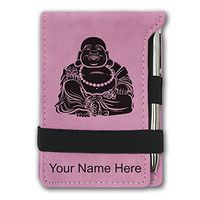 Mini Notepad, Budai, Personalized Engraving Included (Pink)