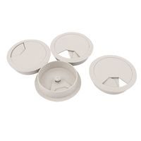 uxcell 4X 80mm PC Computer Table Plastic Grommet Cable Tidy Wire Hole Cover